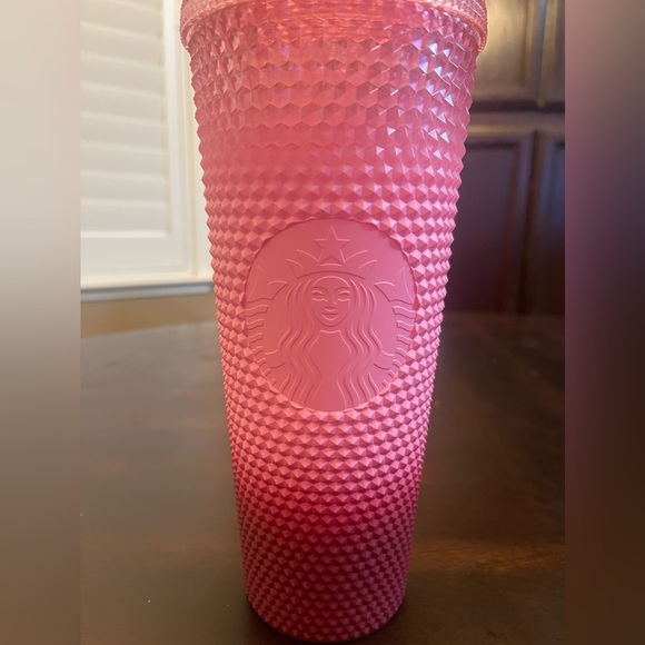 STARBUCKS Pink Blush Waxberry Ombre Studded Tumbler - Picture 5 of 5